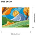 thumbnail image 3 of Rectangular Tablecloth 60x84 Inch – Waterproof Polyester Printed Table Cover, Wrinkle Resistant, Washable for Kitchen & Dining, Floral Flowers Print, 3 of 6