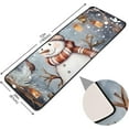 thumbnail image 3 of Coolnut Snowman Christmas Area Rug - 2' x 6' Washable Runner Rugs with Rubber Backing - Non Skid Floor Carpet for Indoor Living Room Hallway Kitchen Home Decor Gifts, 3 of 7