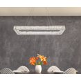 thumbnail image 3 of Monroe 42 inch LED single rectangle pendant in chrome, 3 of 4