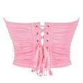 thumbnail image 5 of HOMBOM Womens Crop Tank Tops Shapewear Spring Trendy Pink Going Out Strapless Seamless Bustier Corset Top for Ladies, 5 of 8
