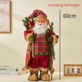 thumbnail image 1 of Adornos de muñecos de Papá Noel grandes de 60 cm, figura de Papá Noel de pie, decoración navideña para el hogar, regalo para niños, decoración navideña para el hogar, 1 of 5