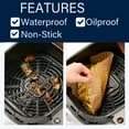 thumbnail image 4 of 110 PCS 7.9 Inch Square Air Fryer Disposable Baking Paper Liners, Oil-proof Non-Stick Parchment Paper Liners Fit 5-8QT Basket for Airfryer Microwave Oven Frying Pan, 4 of 5