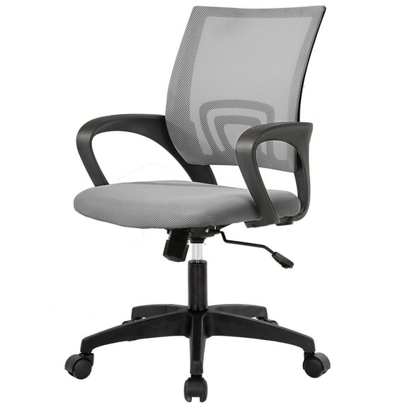 PayLessHere Grey Ergonomic Office Chair - Adjustable Mesh w/Lumbar Support
