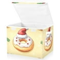 thumbnail image 2 of Christmas Cute Doughnut Foldable Storage Bin with Lid and Handle Collapsible Storage Box 16.5 x 12.6 x 11.8 inches, 2 of 7
