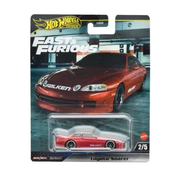 TOYOTA SOARER 2/5 REDF FAST & FURIOUS HOT WHEELS F CASE REAL RIDERS E2