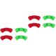 thumbnail image 1 of 8 piezas de clips para soporte de herramientas de jardinería, soporte para estilizador, rama doblada, goma suave roja, 1 of 6