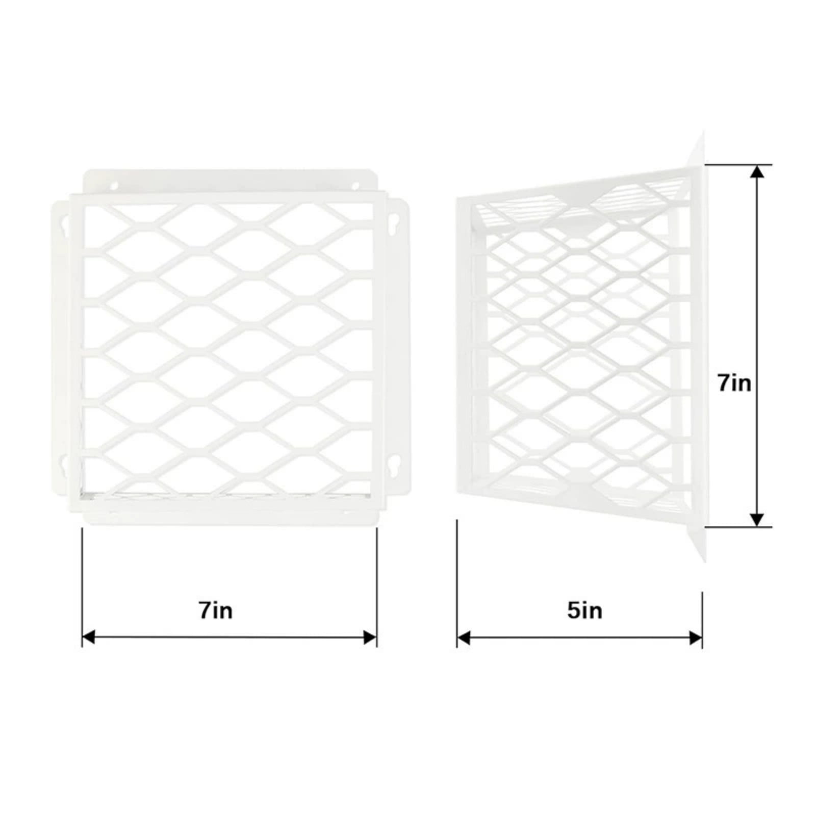 Dryer Vent Bird Guard, Steel Cover for 3-4 Inch Exhaust Vents, Prevents Nesting
