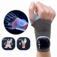 thumbnail image 6 of EMS Wrist Guard Support Brace 5 Modes Compression Adjustable Protector Bandage for Home Office, 6 of 8