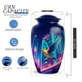 thumbnail image 2 of Sparrow Funeral Urn For Human Ashes Adult Female, 1 Large & 4 Keepsake Small Cremation Urns For Human Ashes, Blue Urns For Adult Man And Women, Pink Mini Urn For Mother And Father, 10&3 Inch, 2 of 7