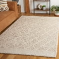 thumbnail image 2 of SAFAVIEH Natura Montana Diamond Area Rug, Brown/Ivory, 6' x 6' Square, 2 of 8