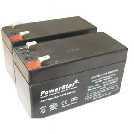 PowerStar  12V 1.2Ah SLA Battery for ps-1212 ub1213 pc1212 lc-r121r3pu - 2 Pack