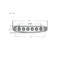thumbnail image 2 of Electric Guitar Parts Metal String Through Body Ferrules Bushing Plate for Guitar Replacement, 2 of 4