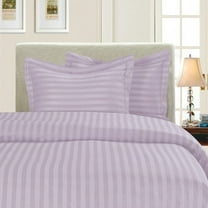 Elegant Comfort 6-Piece STRIPE Sheet Set, King, Lilac