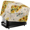 thumbnail image 1 of Dragonfly Toaster Covers 2 Slice Toaster Dust Covers Sunflower Print Small Kitchen Appliance Dust Cover Oven Microwave Cover Bread Maker Protector Covers, 1 of 7