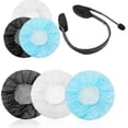 thumbnail image 2 of Bearachild 100 Uds. Fundas para auriculares, Protector ligero para auriculares sanitarios, fundas para auriculares de tela no tejida resistentes Videojuegos y accesorios Negro  100 piezas, 2 of 6