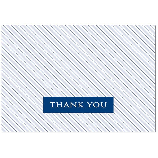 Masterpiece Studios 10697 Striped Poplin Thank You Cards