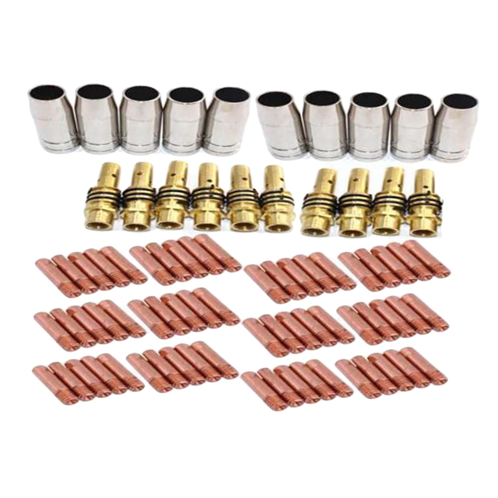 Produktbild von 13-teiliges MIG Schweißdüsen-Set MB15AK – Kontaktrohre & Düsen Fürs Schutzgas-Schweißen