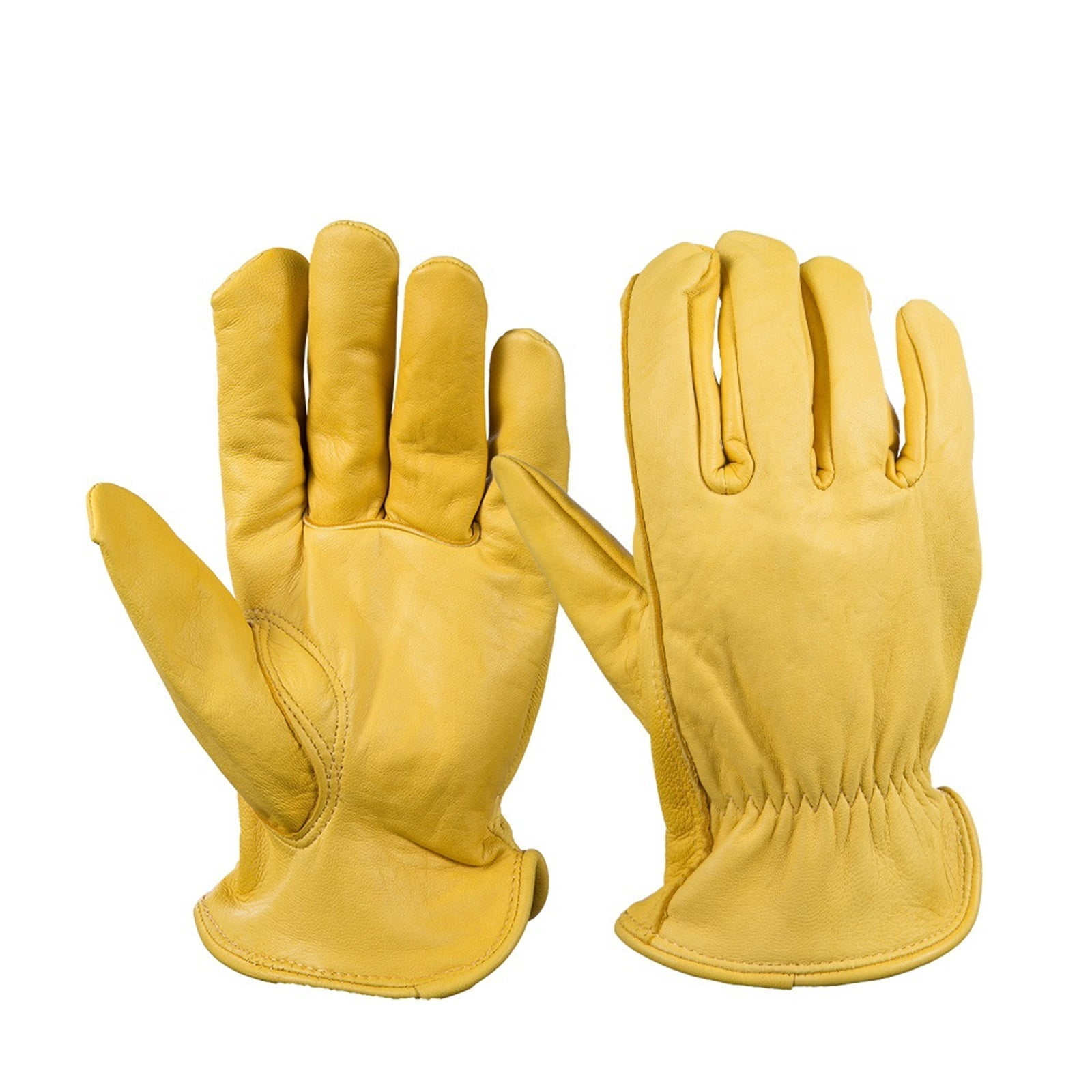 Leather Work Gloves Working Welding Safety Protective Gloves For Motorcycle Wood Cutting Construction Driving Garden ,Great Choice