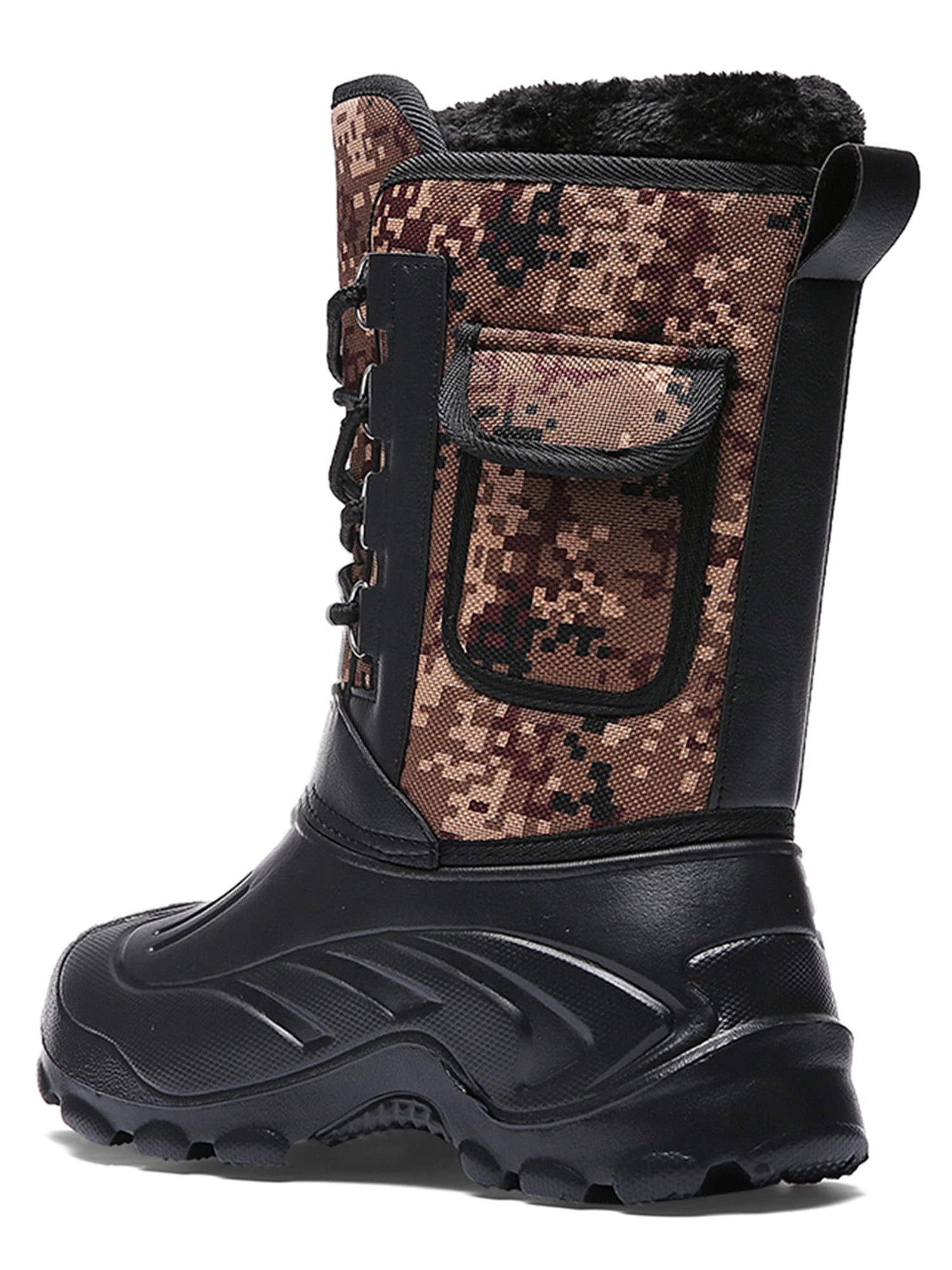 Mens Winter Snow Boots Warm Shoes Lightweight Outdoor Water Resistant Hiking Boots for Men