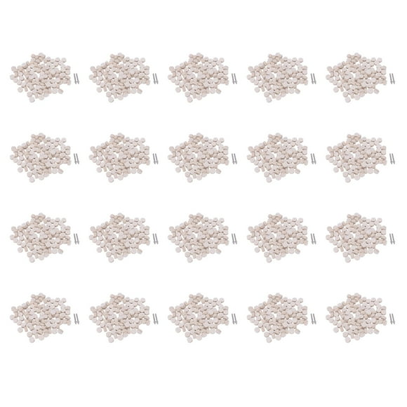 Herramienta de Rueda Redonda Pulidora de Pulido de Fieltro de Lana 2000Pcs + 4 Vástago para Rotary