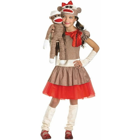 Sock Monkey Girl Child Halloween Costume