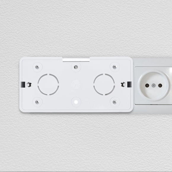 Raindrops Old Work Electrical Box Electrical Box White PVC For Electricians 1Pack