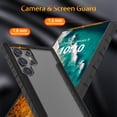 thumbnail image 5 of Dteck for Samsung Galaxy S24 Ultra Case with Camera Lens Protector, Military Armor-Level Shockproof Metal Silicone Shockproof Clear Phone Case for Galaxy S24 Ultra 6.8" 2024,Black, 5 of 5