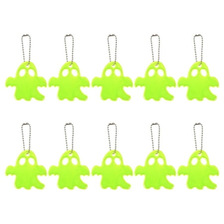 

10pcs Reflect Light Pendants Ghost Shaped Pendants Backpack Mobile Phone Pendants
