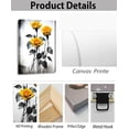 thumbnail image 6 of Flower Canvas Art Flower Picture Bathroom Wall Decor Fraemd Floral Painting Vintage Artwork for Living Room Office Home Decoration Gallery Wrapped Ready to Hang(Flower-3,12.00"x18.00"), 6 of 6