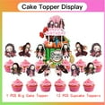 thumbnail image 3 of Demon Slayer Girl Nezuko Party Decor Supplies Honeycomb Centerpieces Table Toppers Cake Toppers Decorations for Birthday, 3 of 7