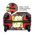 thumbnail image 3 of Anime Cartoon Pokemon Pikachu (8) Travel Suitcase Protector Elastic Washable Protective Baggage Covers With Concealed Zipper For 18-21 Inch Suitcase - S, 3 of 5