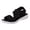 A-Black185, variant on Yuanlong Womens Sandals Fashion Solid Color Breathable Mesh Open Toe Casual Flat Sandals Slip On Walking Shoes