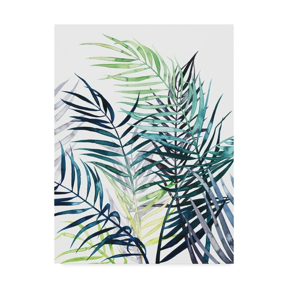 Twilight Palms I' Canvas Art by Grace Popp