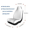 thumbnail image 4 of Naloa White Car Seat Covers 2PCs Front Car Seat Covers Universal fit for Most Cars SUVs and Trucks - 1, 4 of 5