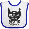 thumbnail image 3 of Inktastic Waiting for My Beard to Grow in Boys Baby Bib, 3 of 4