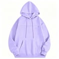 thumbnail image 7 of KHONTS Pet Pouch Hoodies for Women Front Closure Pocket Sweatshirts Oversized Snack Pouch Hoodies Purple S, 7 of 7