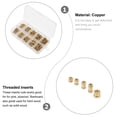 thumbnail image 3 of FESTFENDS 500Pcs Strong Durable Threaded Inserts Nuts for Plywood and Solid Wood Projects, 3 of 8