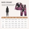 thumbnail image 4 of Lsque Flower Bald Eagle Pattern Long Sleeve Pajama Set for Women - Soft 2-Piece Sleepwear and Loungewear Set with Pockets, Comfy Nightwear-Large, 4 of 7