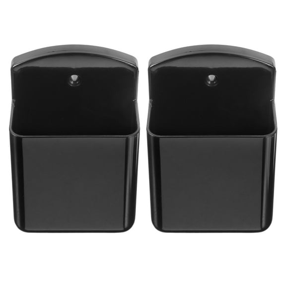 BESTOYARD 2Pcs Fan Remote Holder for Wall Black ABS No Drilling for Living Room and Bedroom Storage