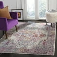 thumbnail image 2 of SAFAVIEH Valencia Keighley Distressed Polyester Area Rug, Ivory/Red, 4' x 5'7", 2 of 8