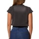 thumbnail image 3 of CHAQUETA DE MEZCLILLA PARA MUJER INSPIRE CHIC, MANGA CORTA, AJUSTADA, CASUAL, RECORTADA, GRIS OSCURO M, 3 of 6