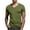 Army Green, variant on Kovlvoll Mens T Shirts V Neck Short Sleeve Summer Fashion Loose Casual Lightweight Basic Tee Tops
