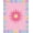 Pink, Pattern 2, variant on ODIKA 2x3 Machine Washable Non-Slip Area Rug, Sunburst Alphabet Maze with Letters and Whimsical Cloud Motifs High Traffic Rug, Pink, 697228
