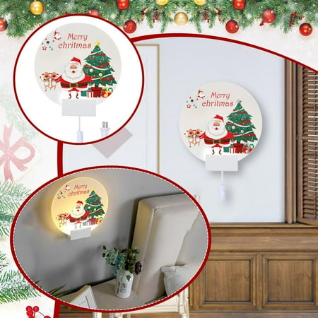 

Folzery 3D Christmas Night Light Santa Clus Christmas Table Lamps Christmas Indoor Desk Decorations