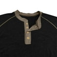 thumbnail image 4 of hotojiny Men's Henley Shirts Fall Vintage Long Sleeve Casual Classic Tee Big and Tall Mens Button Work T-Shirts, 4 of 7