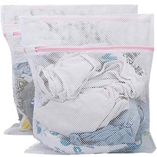Larger Net Washing Bag with Zipper Machine Washable Big Mesh Laundry