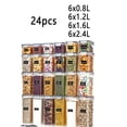thumbnail image 3 of 3/6/9/15/24pcs Storage Container, Sealed Food Storage Containers With Lids And Labels, BPA Free Plastic Storage Containers, For Pasta, Flour, Sugar, Rice, Grains, Nuts And Coffee Beans, Household Kit, 3 of 4