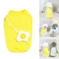 thumbnail image 2 of CICRKHB Dog Clothes Summer Thin Pet Clothing Cat Puppy Summer Pet Clothes Poached Egg Vest Clothes Pet Supplies Yellow, 2 of 9