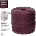 thumbnail image 3 of The Beadsmith S-Lon Bead Cord – .5 mm Twisted Nylon Cord, Eggplant Color, TEX210, 77 Yards, 3 of 6