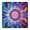 Colorful Tie Dye-1, variant on Colorful Tie Dye Mandala Pattern Square Fitted Tablecloth with Elastic Edge,Square Table Cover,Washable Elastic Table Cover for Home Kitchen Party Decor 34"x34"